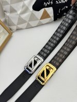 品名：杰尼亚 原单 自动带 材质：原单牛皮腰带 百分百头层牛皮腰带保证真皮，24K纯钢扣，专柜原单品质、做工精细，时尚大牌，送人自用首选 包装： 请认准如图专柜