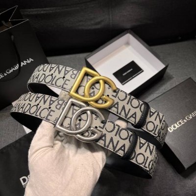 Dg 宽4.0 0杜嘉班纳 新款 涂层织物腰带，整体点缀别具一格的提花工艺 Dolce&Gabbana 徽标