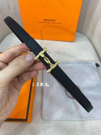 官网同步-Hermes-Glenan皮帶扣&雙面皮腰帶 13Mm 鍍鈀金属皮带扣 小牛皮双面腰带 - 点击图像关闭