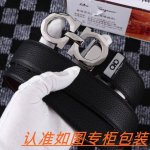 品名：菲拉格木原单 材料：百分百头层牛皮，保证真皮。24K纯钢扣双面可用专柜同等质量， 送人自用首选 包装： 请认准如图专柜包装，赠送打孔器，银联发票，宽度3.