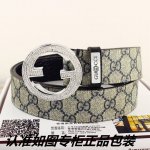 品名：古奇.Gu Cci镶钻 型号：认准如图专柜包装，赠送打孔器 材料：百分百头层牛皮，保证真皮。24K镶钻钢扣专柜同等质量， 送人自用首选 包装： 请认准如图