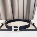 H家、原版双面头层宽3.8Cm 官网同步最新金属标识,柔软舒适。适合商务低调人士