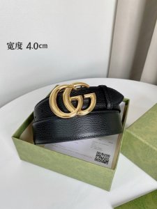 腰带皮带 Gucci 专柜同步原单正品腰带，进口原厂头层牛皮，非市场普通荔枝纹，真空电镀亮面五金，原厂代工出货，宽度4.0Cm DDD