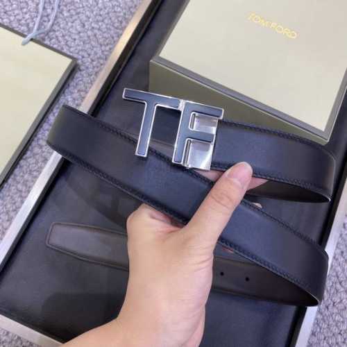 特 Tom Ford 汤姆福特。新款进口双面皮，简约商务男士腰带，3.5Cm宽，配原版包装