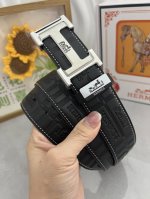 品名：爱马仕.HermèS 原单 材质：原单牛皮腰带 百分百头层牛皮腰带保证真皮，24K纯钢扣，专柜原单品质、做工精细，时尚大牌，送人自用首选 包装： 请认准如