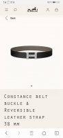 特 Hermes.爱马仕 官网同步 宽度38Mm 原版荔枝搭带身搭配原版精品钢扣，男装的经典搭配，可双面使用完美配饰！