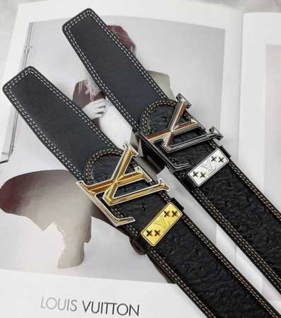 皮带：Lv..路易..威登顶级复刻. 腰带：原单品质百分百头层牛皮，保证真皮。菱形镶嵌工艺.真空电镀.永不掉色.24K纯钢扣头层小牛皮鸵鸟纹双面可用专柜同等质量 - 点击图像关闭