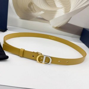 2.0Cm 迪奥腰带，双面头层牛皮皮料，长度：.75.80.85.90.95.100欧，双色五金铜扣原版开模定制庆祝]