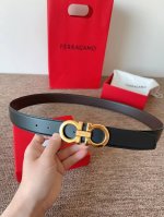 特 Ferragamo.菲拉格慕 全套新款包装 宽度3.5Cm 高级定制款男士皮带 双面进口牛皮 可双面使用 自行选择搭配 真材实料 很有质感 时尚经典不失风范