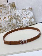 特 Dior Montaigne 腰帯 20毫米黑色光滑牛皮革和粉色渐变仿水晶 、双面头层小牛皮 码数75-100欧