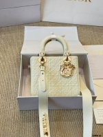 小羊皮 Dior Lady迪奥 星星刺绣手袋 戴妃羊皮纹 戴妃真的是梦中情包 周扬青同款 磨砂的质感无敌显高级 优雅简约之余更显低调内敛~ 包型挺括 不会塌不会