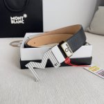 品名：万宝龙.Montblanc原单 腰带 皮带 型号：挂扣，新款原版经典精品双色挂扣，实物拍摄，原版头层牛皮 材料：百分百头层牛皮，保证真皮。双面可用专柜同等