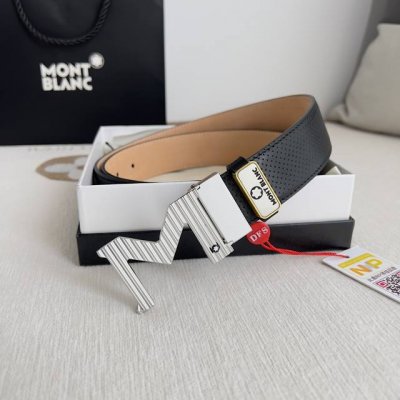 品名：万宝龙.Montblanc原单 腰带 皮带 型号：挂扣，新款原版经典精品双色挂扣，实物拍摄，原版头层牛皮 材料：百分百头层牛皮，保证真皮。双面可用专柜同等