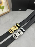 品名：万宝龙 Montblanc 自动带 材质：原单牛皮腰带 百分百头层牛皮腰带保证真皮，24K纯钢扣，专柜原单品质、做工精细，时尚大牌，送人自用首选 包装：