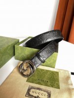 特 Gucci 古奇 Signature腰带 热压大花3.8宽度触感厚实，印花图案清晰分明
