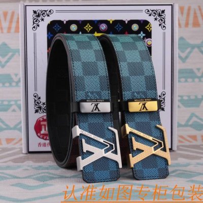 腰带皮带：Lv 路易威登原单牛皮腰带 男款皮带：材质百分百头层牛皮腰带保证真皮皮带，专柜原单品质、做工精细，时尚大牌，送人自用首选包装： 请认准如图专柜包装赠送