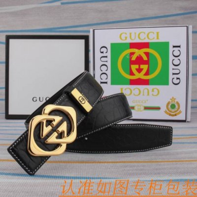 腰带皮带：古奇原单牛皮腰带 男款皮带：材质百分百头层牛皮腰带保证真皮皮带，专柜原单品质、做工精细，时尚大牌，送人自用首选包装： 请认准如图专柜包装赠送打孔器手提