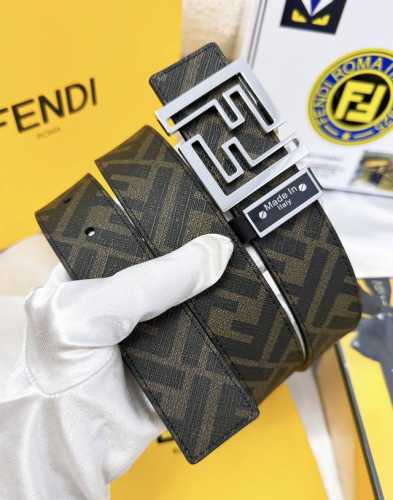 皮带：Fendi.芬迪..顶级原单复刻. 腰带：百分百头层牛皮，保证真皮。双层ff镂空雕刻工艺设计24K纯钢扣材质，永不掉色进口小牛皮正反双面使用商场专