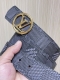 4.0当季新款 一面进口小牛皮 一面进口帆布印花 可双面用 搭配精品扣头 实物实拍