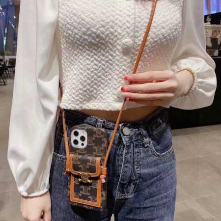 Celine赛琳卡包手机壳三包壳，可支架，带挂绳可斜挎可挂脖 型号：为了不出现报错型号，请打开本机查看手机设置显示的型号 Iphone16系列更新 Iphone - 点击图像关闭