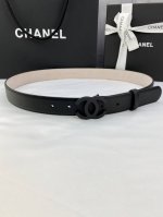 宽度3.0Cm Chanel 香奈儿 女士经典款腰带皮带新款光滑内衬磨砂牛皮搭配精品钢扣
