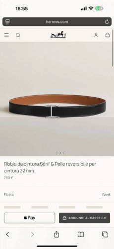 款 SéRif 精品五金 搭配进口Togo皮 宽度32Mm 以其精湛工艺高品质材料和经典设计备受推崇 是男士腰带顶级选择 简约大气 适合商务和休闲场合 产品手感