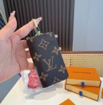 Lv经典老花钥匙包 车钥匙包 挂件配饰