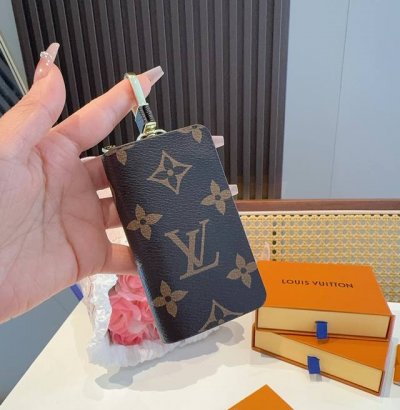 Lv经典老花钥匙包 车钥匙包 挂件配饰