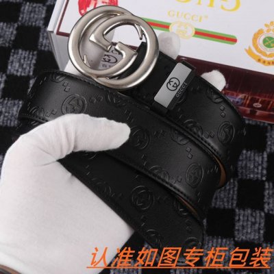 品名：古奇.Gu...Cci原单 材料：百分百头层牛皮，保证真皮。专柜原单品质、做工精细，送人自用首选包装： 请认准如图专柜包装，赠送打孔器，银联发票，宽度3.