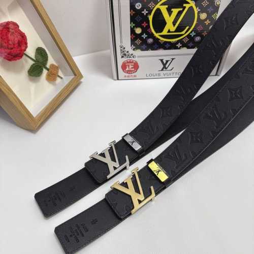 品名：Lv..路易..威登 材质：原单牛皮腰带 百分百头层牛皮腰带保证真皮，24K纯钢扣，专柜原单品质、做工精细，时尚大牌，送人自用首选 包装： 请认准如图专柜