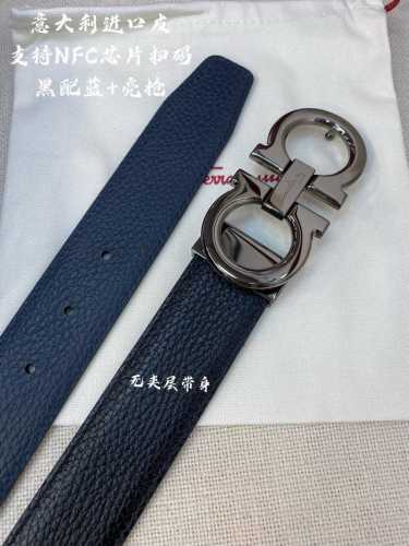 特 Ferragamo菲拉格慕 Nfc芯片扫码款 正品尺寸3.5Cm意大利原厂皮