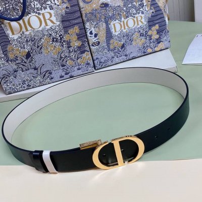 迪奥.Dior 配送专柜全套礼盒包装3.5Cm D Ior 30 Montaigne *Cd*腰带 饰有*Christian Dior*标志 富