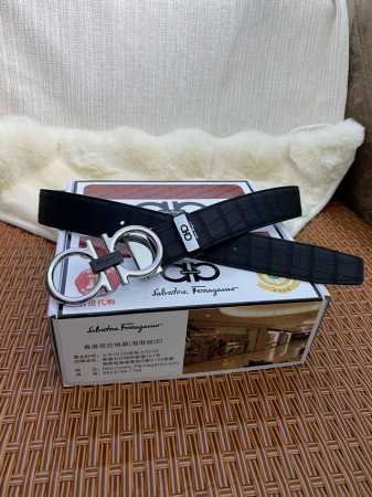 品名：菲拉格幕 原单皮带 材质：原单牛皮腰带 百分百头层牛皮腰带保证真皮，24K纯钢扣，专柜原单品质、做工精细，时尚大牌，送人自用首选 包装： 请认准如图专柜包 - 点击图像关闭
