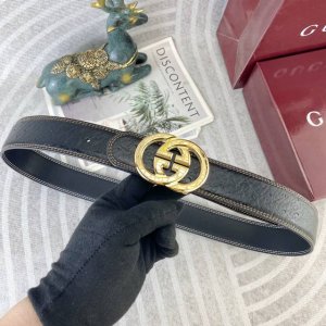 特 古奇 特种皮腰带系列 ，原厂五金精品不锈钢扣，手感柔软舒适 宽3.8Cm