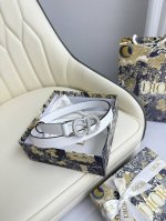 特 Dior 2.0cm腰带 双面原版牛皮 搭配CD标志性扣头 原单品质