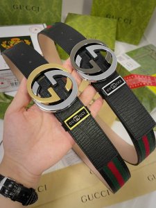皮带：古奇.Gucci顶级复刻- 腰带：古驰-原单品质百分百进口原厂头层牛皮，保证真皮，24K双色纯钢扣红绿布系列，双面可用专柜同等质量， 送人自用首选 包装：