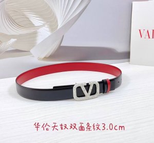 3.0Cm 华伦天奴双面条纹腰带 双面头层牛皮皮料 长度 .75.80.85.90.95.100.105.欧 铜五金扣原版开模定制庆祝]