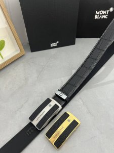 品名：万宝龙 Montblanc 自动带 材质：原单牛皮腰带 百分百头层牛皮腰带保证真皮，24K纯钢扣，专柜原单品质、做工精细，时尚大牌，送人自用首选 包装：