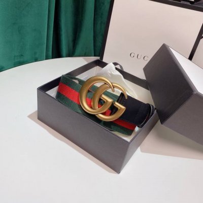 Gucci 4Cm经典红绿织带官网潮流款,原版加厚纯棉织带 。头尾拼接头层小牛皮 ，内衬头层变色磨砂底。