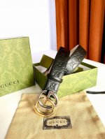 特 Gucci 古奇 Signature腰带 热压大花3.8宽度触感厚实，印花图案清晰分明。