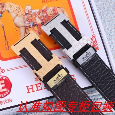品名：爱马仕...原单 材料：百分百头层牛皮，保证真皮。24K纯钢扣双面可用专柜同等质量， 送人自用首选 包装： 请认准如图专柜包装，赠送打孔器，银联发票，宽度