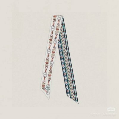 Hermes Twilly“Harnais En Rosace” 爱马仕Hermes Harnais En Rosace Twilly小丝巾 Twilly小丝巾