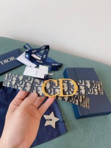 高端品质，实物拍摄 批 配全套礼盒 ：品牌：DIOR 迪奥原厂皮料，奶昔白帆布 灰色牛皮 品质毋庸置疑 没有更好 只有最好 尺寸3.5厘米