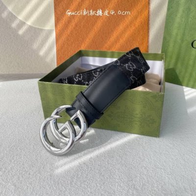 Gucci 新款接皮4.0Cm，带身采用进口牛皮皮底，原厂定制，新款专用，扣头采用精品纯铜古铜扣，正品开版。复古潮流，优雅时尚。