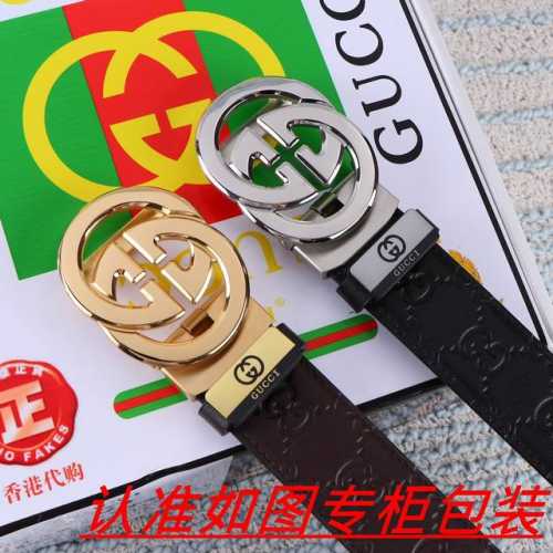 品名：古奇.Gu...Cci自动带 材料：百分百头层牛皮，保证真皮。24K纯钢扣双面可用专柜同等质量， 送人自用首选 包装： 请认准如图专柜包装，赠送打孔器，银