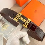 爱马仕 特种皮腰带系列 ，原厂五金精品不锈钢扣 手感柔软舒适 宽3.8Cm。