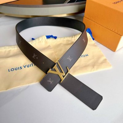 原版包装 L0Uis Vuitt0N 今季新品 男士原單腰帶 寬度40毫米 进口小牛皮面饰有字母压纹质感图案 进口小牛皮配色底 搭配复古五金 可双面佩戴 适合沉