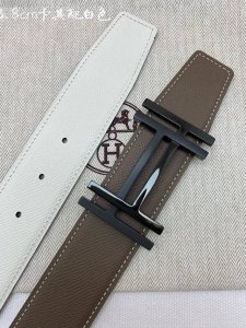 Hermes-38Mm 爱马仕专柜同步 进Epsom双面小牛皮 精钢精品五金 双面可用 DDD