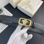 范思哲 特种自动带皮腰带系列 原厂五金精品不锈钢扣 手感柔软舒适 宽3.5Cm