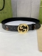宽度4.0Cm Gucci 双面腰带，一侧为gg Supreme帆布融入米奇图案 ，反面一侧为原版皮底 配以互扣式双g原单钢扣采用真空电镀 厚度6.0Mm Dd